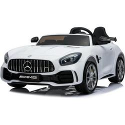   GTR AMG Wit - 2 persoons - Leder - Softstart | Elektrische Kinderauto | Met afstandsbediening